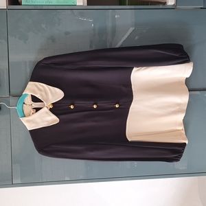 Marni Color-Block Peplum Blouse
